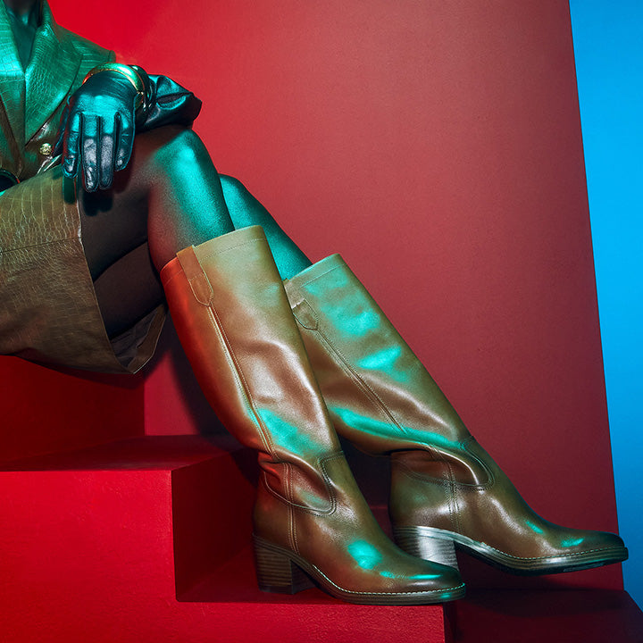 Block Heel Boots & Booties