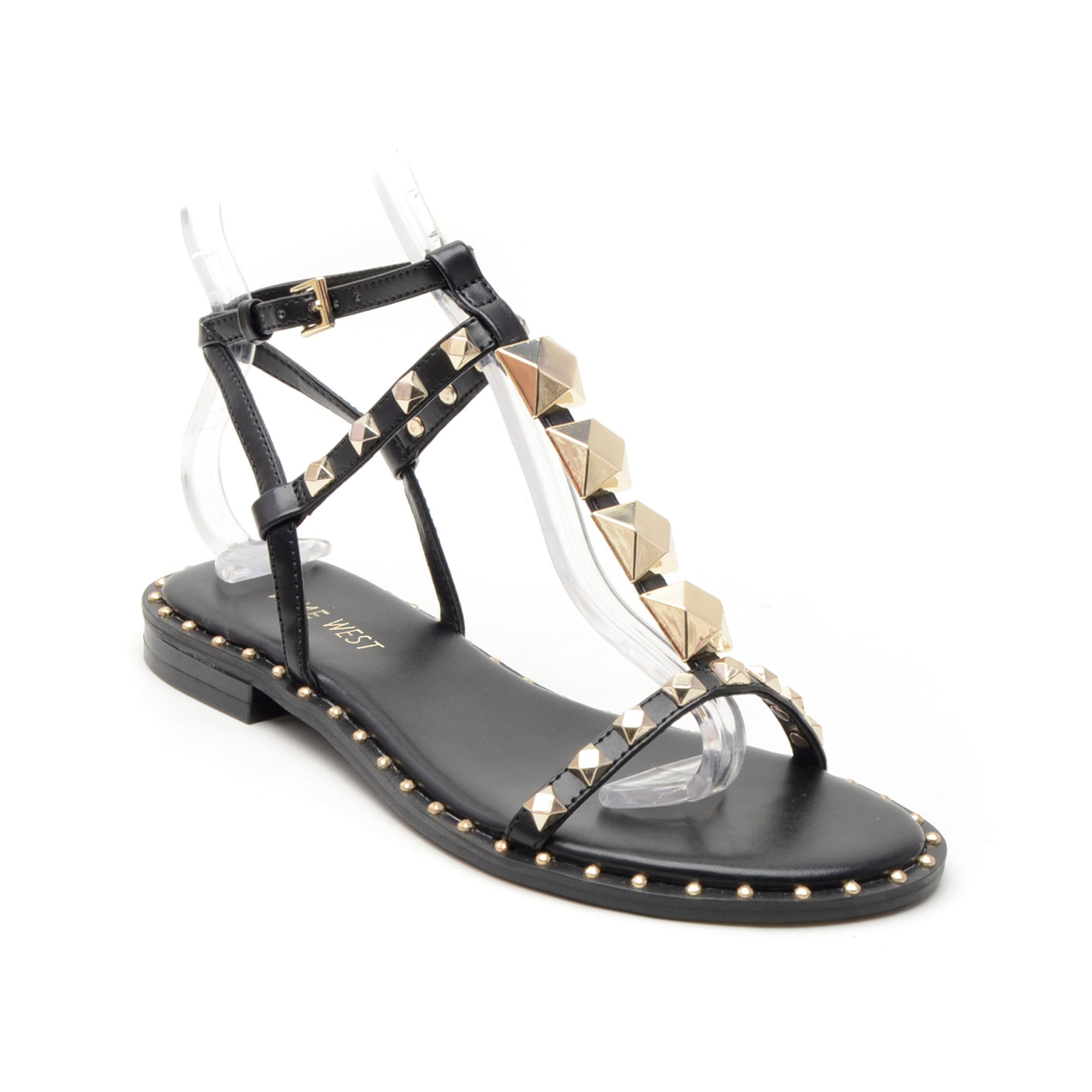 Marcila Studded Ankle Strap Sandals