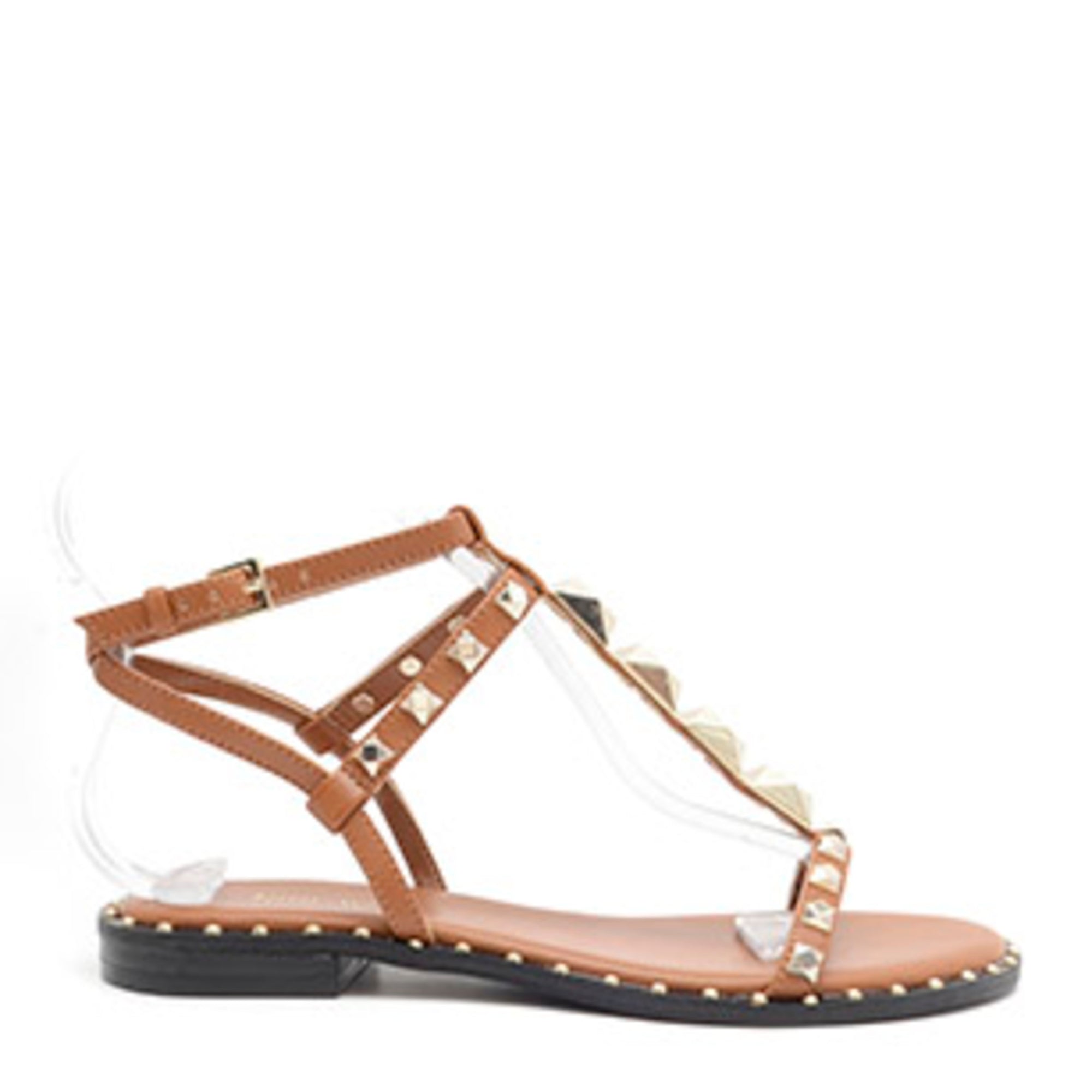 Marcila Studded Ankle Strap Sandals