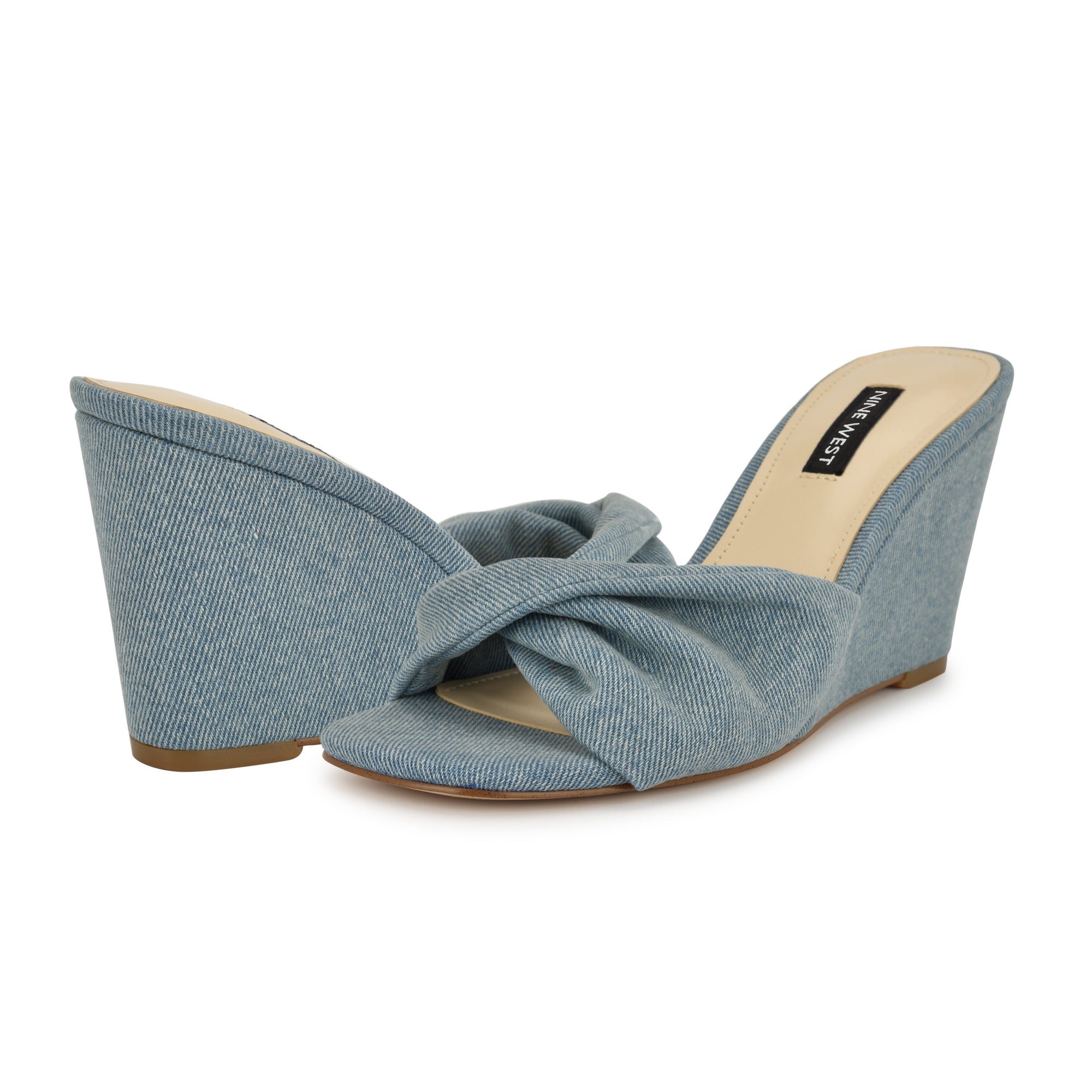 Nikhil Twist Wedge Sandals