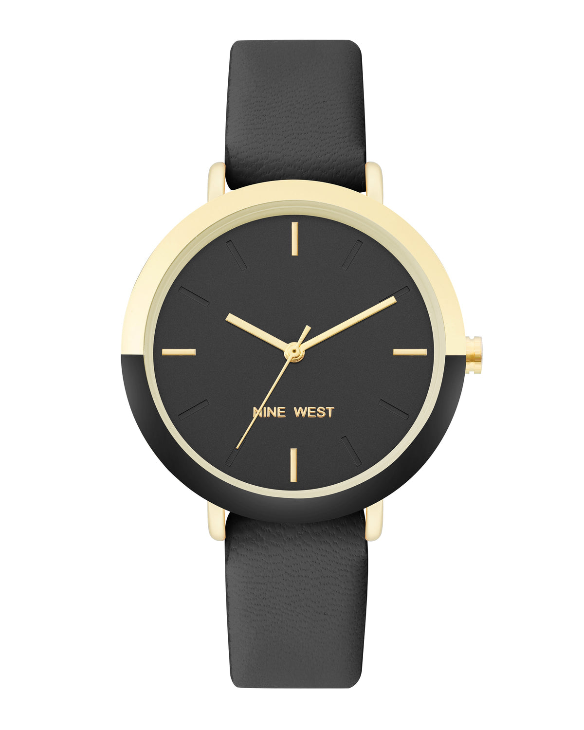 Two-Tone Bezel Strap Watch