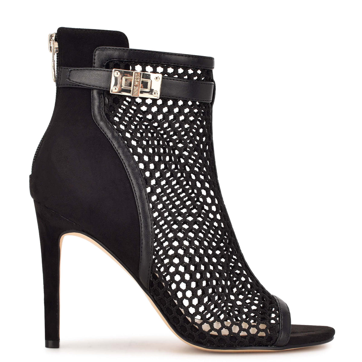 Ididit Mesh Peep toe Booties