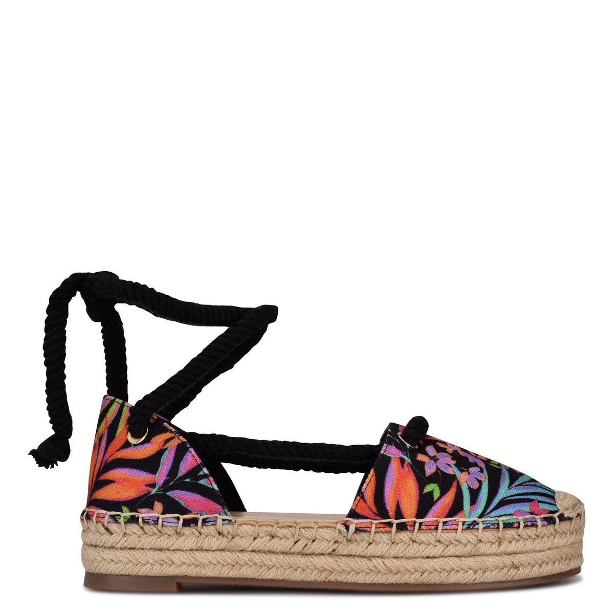 Meaks Ankle Wrap Espadrille Flats