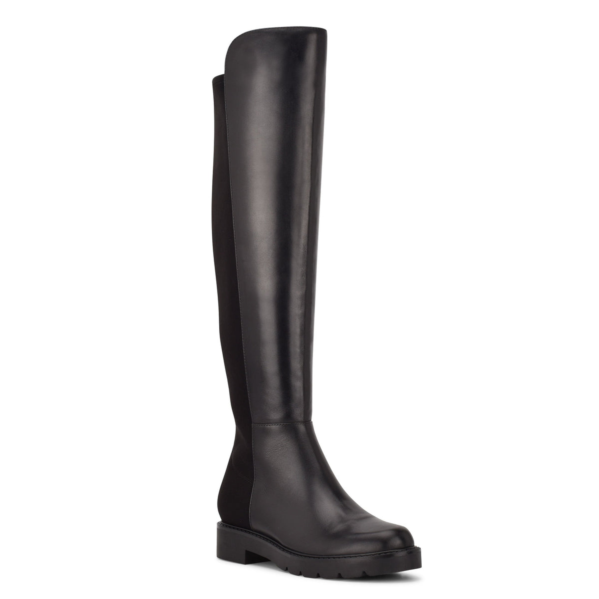 Tread Over The Knee Lug Sole Boots