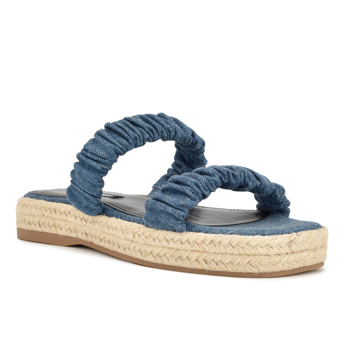 Peacock Espadrille Flat Sandals